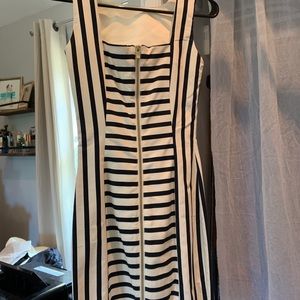 Blue and white strip dress